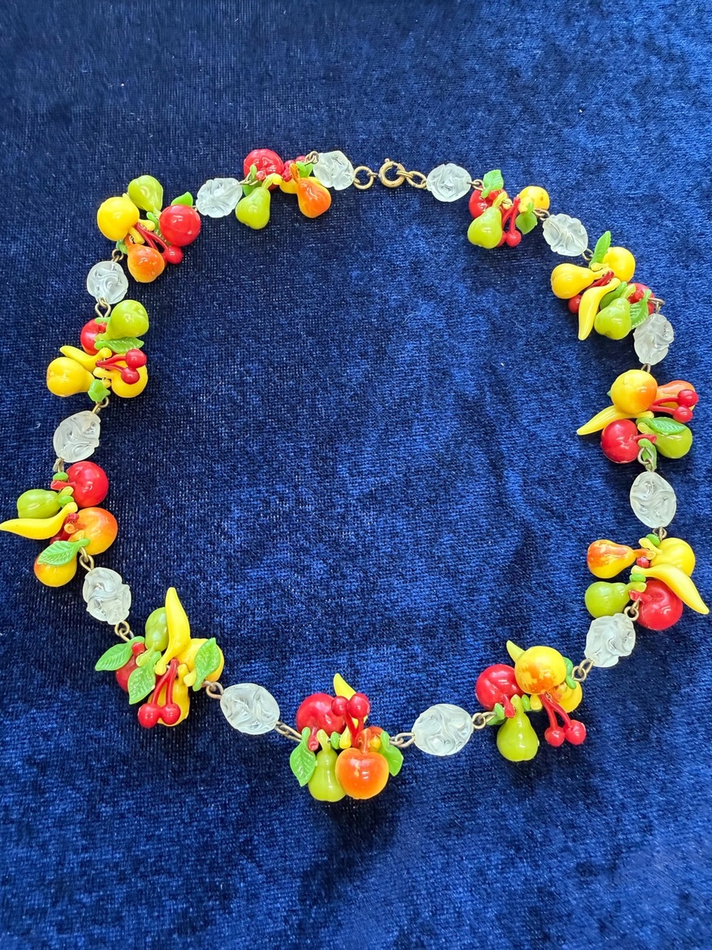 Vintage Fruit Salad Necklace